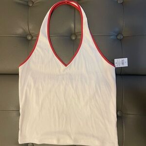 American Eagle Ribbed Halter Top